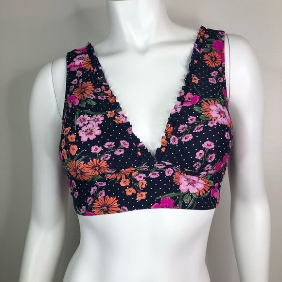 Shade & Shore Medium Padded Floral Swim Top‎ - Picture 1 of 8